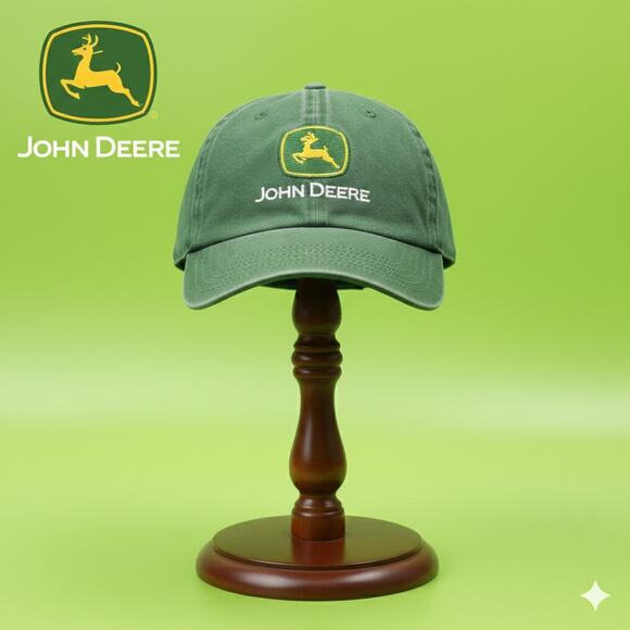 John Deere Toddler Embroidered Logo Cotton Cap Hat OS - Picture 1 of 5